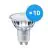 Confezione Multipack 10x Philips MASTER Value LEDspot GU10 PAR16 4.8W 355lm 36D - 927 Bianco Molto Caldo | Miglior resa cromatica - Sostitutiva 50W