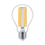 Philips Classic LEDbulb E27 Pera Filamento Chiara 13W 2000lm - 827 Bianco Molto Caldo | Sostitutiva 120W