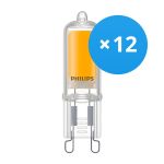 Confezione Multipack 12x Philips Corepro LEDcapsule G9 2W 220lm - 830 Luce Calda | Sostitutiva 25W