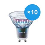 Confezione Multipack 10x Philips MASTER LEDspot ExpertColor GU10 PAR16 5.5W 375lm 25D - 930 Luce Calda | Miglior resa cromatica - Dimmerabile - Sostitutiva 50W