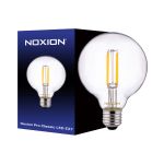 Noxion Pro Classic LED E27 Globe Filamento Chiara 95mm 8W 806lm - 827 Bianco Molto Caldo | Dimmerabile - Sostitutiva 60W