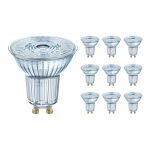 Confezione Multipack 10x Ledvance Performance Faretti LED Riflettore GU10 PAR16 7W 575lm 36D - 930 Luce Calda -  | Miglior Resa Cromatica - Dimmerabile - Sostitutiva 80W