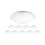 Confezione Multipack 10x Noxion Bulkhead LED Corido Bianca 18W 1561lm - 840 Bianco Freddo | 360mm - IP44