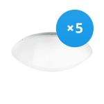 Confezione Multipack 5x Noxion Bulkhead LED Corido Bianca 18W 1386lm - 830 Luce Calda | 360mm - IP44