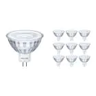 Confezione Multipack 10x Philips Corepro LEDspot GU5.3 MR16 4.4W 345lm 36D - 827 Bianco Molto Caldo | Sostitutiva 35W